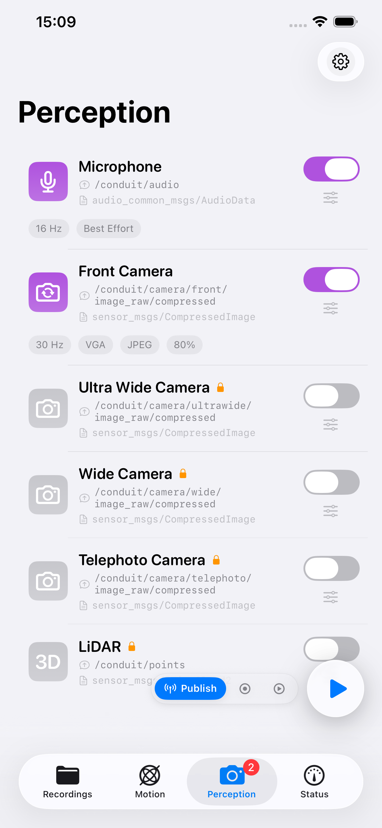 Perception Sensors