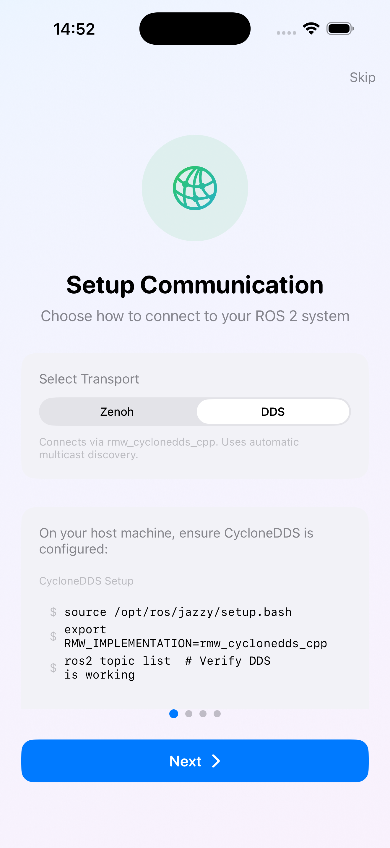Setup Communication