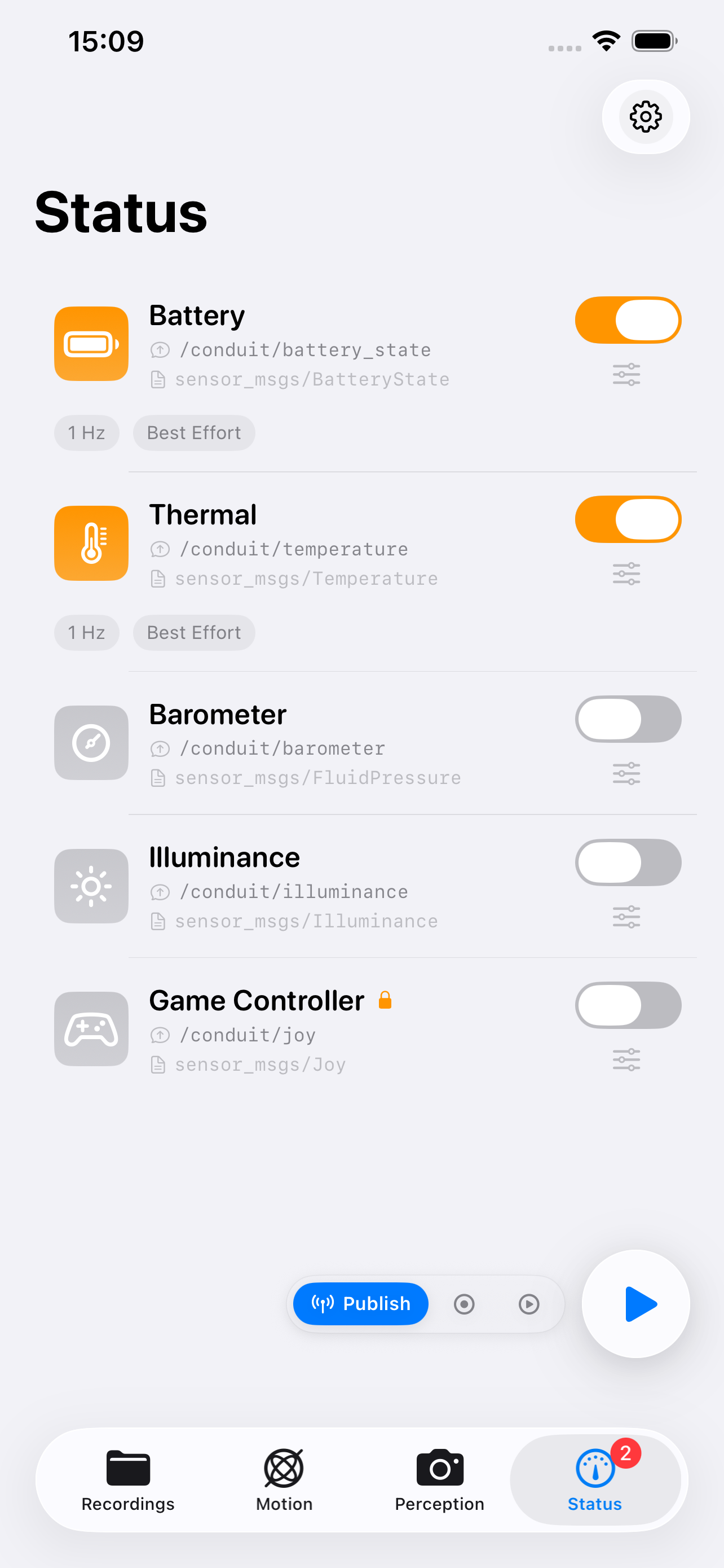 Status Sensors